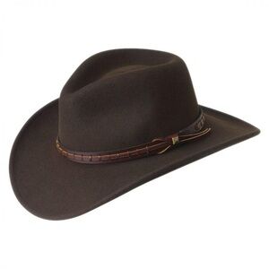 BAILEY HATS FIREHOLE CRUSHABLE WOOL LITEFELT WESTERN HAT - SMALL